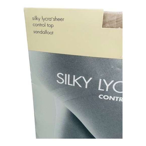 Casual Corner Silky Lycra Sheer Control Top Vintage Pantyhose Size C Champagne - Picture 3 of 4
